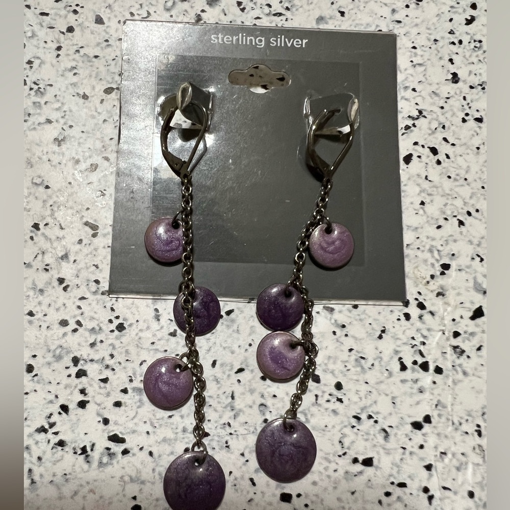 String Silver Beautiful Earrings - image 1